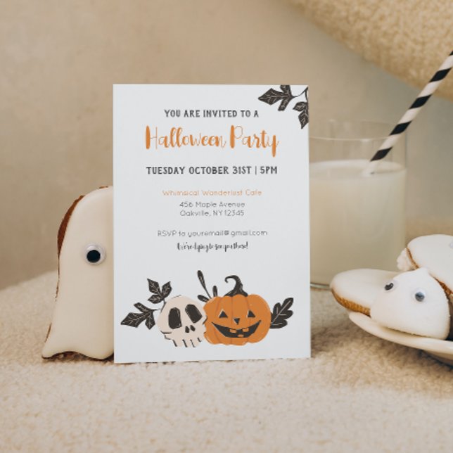 Halloween Party Pumpkin Invitation (Creator Uploaded)
