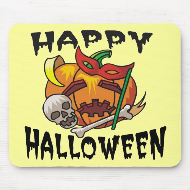 Halloween Party Pumpkin Mouse Pad (Front)
