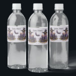 Halloween Party Purple Candles Bats Spooky Scary Water Bottle Label<br><div class="desc">Halloween Party Purple Candles Bats Spooky Scary Water Bottle Label. Easy to be customised to your preference. Great for parties,  kids and celebrations. Matching items available. Happy Halloween.</div>