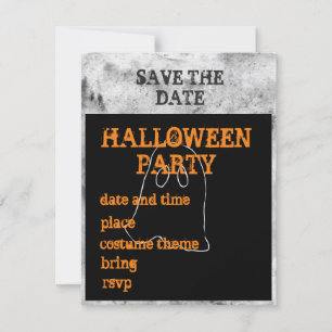 Halloween Party Save the Date Announcement