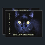 Halloween Party Scary Black Cat Horror Night Invitation<br><div class="desc">Halloween Party Scary Black Cat Horror Night Invitation. Unique,  beautiful,  stylish design. Easy to be personalised. Font style,  size and colours can be changed. Matching items are available.</div>