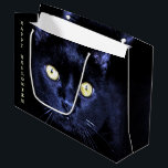 Halloween Party Scary Black Cat Horror Night Large Gift Bag<br><div class="desc">Halloween Party Scary Black Cat Horror Night Large Gift Bag. Unique,  beautiful,  stylish design. Easy to be personalised. Font style,  size and colours can be changed. Matching items are available.</div>