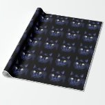 Halloween Party Scary Black Cat Horror Night Wrapping Paper<br><div class="desc">Halloween Party Scary Black Cat Horror Night Wrapping Paper. Unique,  beautiful,  stylish design. Easy to be personalised. Font style,  size and colours can be changed. Matching items are available.</div>