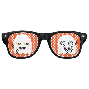 Halloween Party Shades: Cute Ghosts Retro Sunglasses
