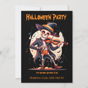 Halloween Party , Skeleton Invitation