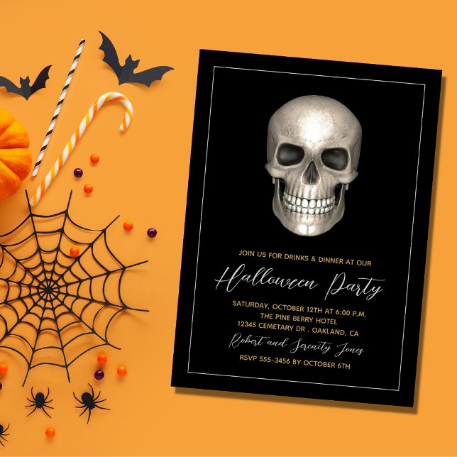 Halloween Party Skeleton Invitation (Creator Uploaded)