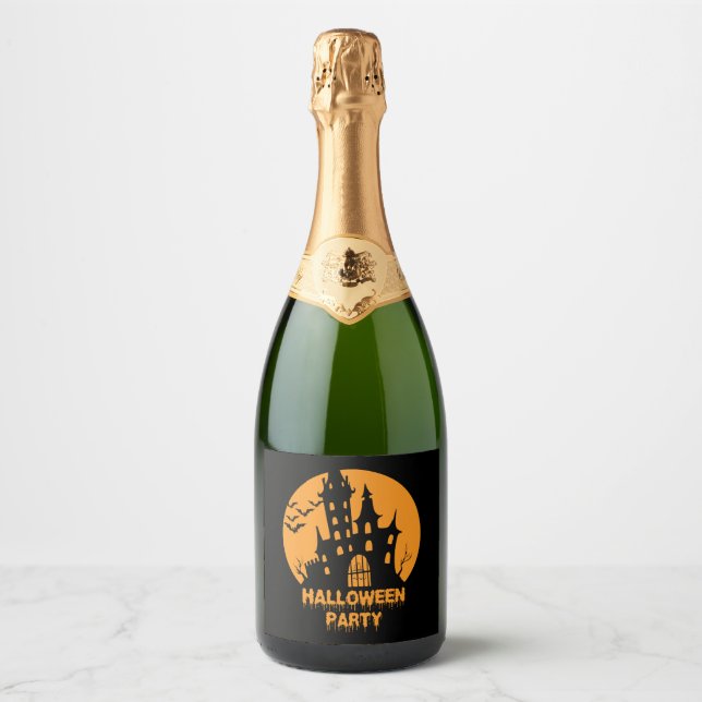 Halloween Party                    Sparkling Wine Label (Front)