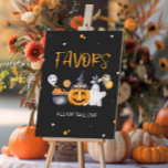 Halloween Party Spooky Birthday Favours Sign<br><div class="desc">Add a spooky touch to your celebration with our Halloween Party Spooky Birthday Favours Sign. Featuring eerie designs and Halloween-themed graphics, this sign directs guests to your favour table, adding a festive and organised element to your party. Perfect for all ages, it enhances your decor while ensuring your guests don't...</div>