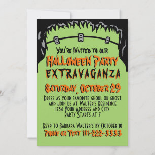 Halloween Party Spooky Night Trick or Treat Invitation