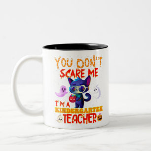Halloween Party Tee I Don't Need A Costume I'm Mat Two-Tone Coffee Mug
