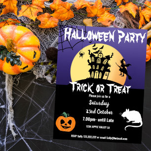 Halloween party  theme event poster