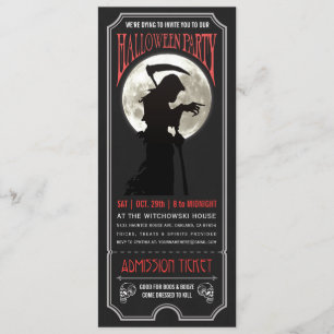 Halloween Party Ticket Invitation
