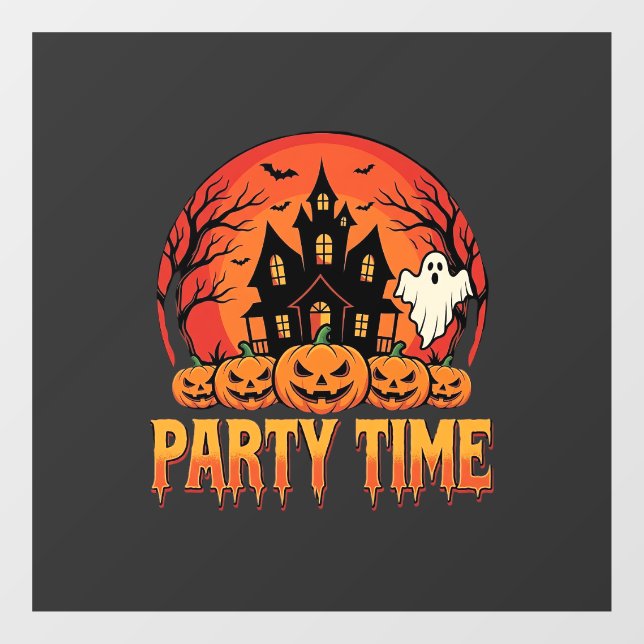 Halloween Party Time Ghost Pumpkin Design_1 (Sheet)
