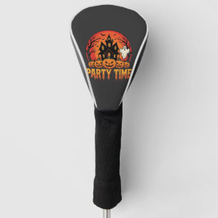 Halloween Party Time Ghost Pumpkin Design_1 Golf Head Cover