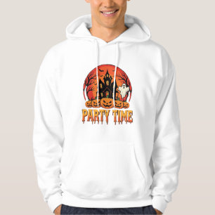 Halloween Party Time Ghost Pumpkin Design_1 Hoodie