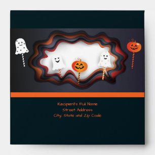 Halloween Party "Treat or Trick" Fun Cast Envelope