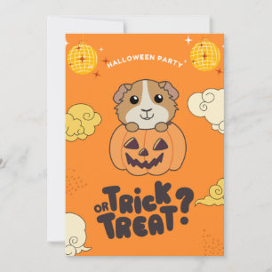 Halloween Party Trick Or Treat Guinea Pigs Holiday Card