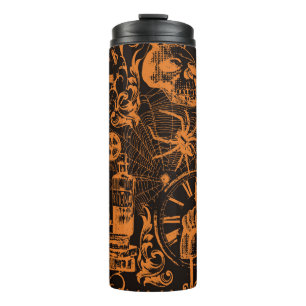 Halloween Party: Vintage Holiday Poster. Thermal Tumbler