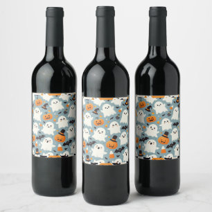 Halloween Party Wine & Sparkling Wine Battle Label