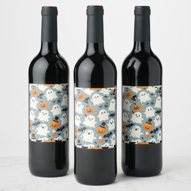 Halloween Party Wine & Sparkling Wine Battle Label (Bottles)