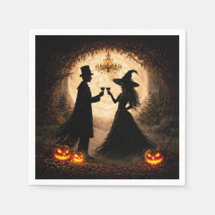 Halloween Party Wine Themed  Napkin