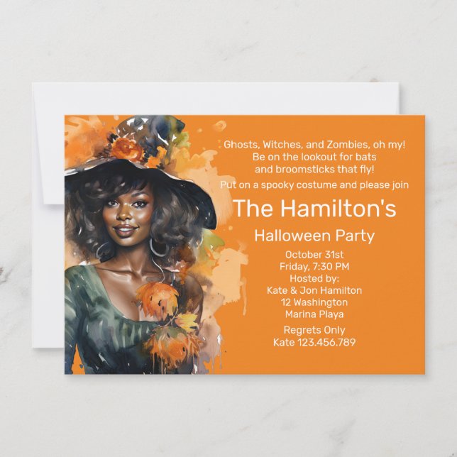 Halloween Party Witch Brew Invitation (Front)