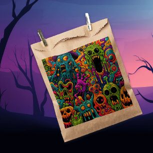 Halloween Party   Zombie and Monsters Favour Bags