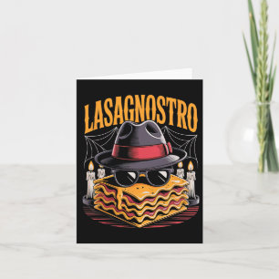 Halloween Pasta Meme Mafia Parody Funny Lasagne Ar Card