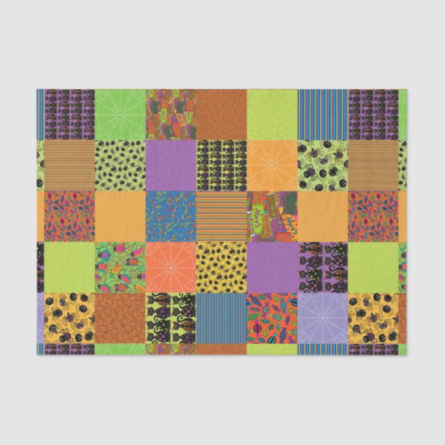 Halloween Patchwork Tissue Paper (Front)