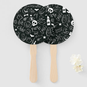 Halloween Pattern 1 Hand Fan