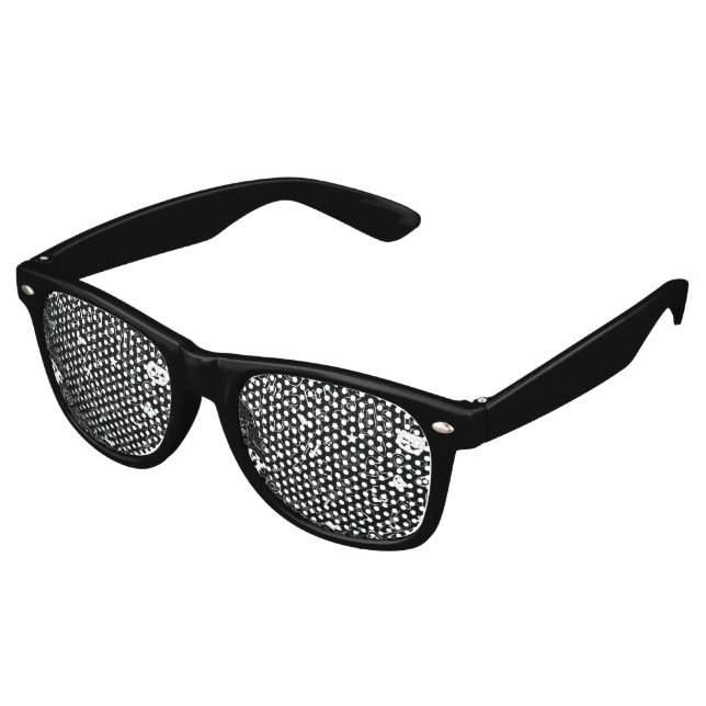 Halloween Pattern 1 Retro Sunglasses (Angled)