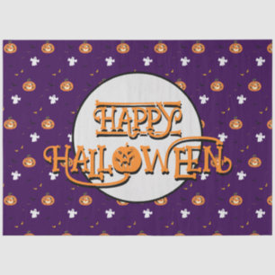 Halloween pattern and message tissue paper
