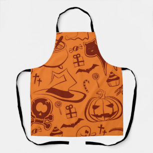 Halloween pattern apron
