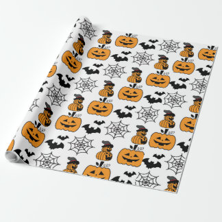 Halloween Pattern Art Print Wrapping Paper