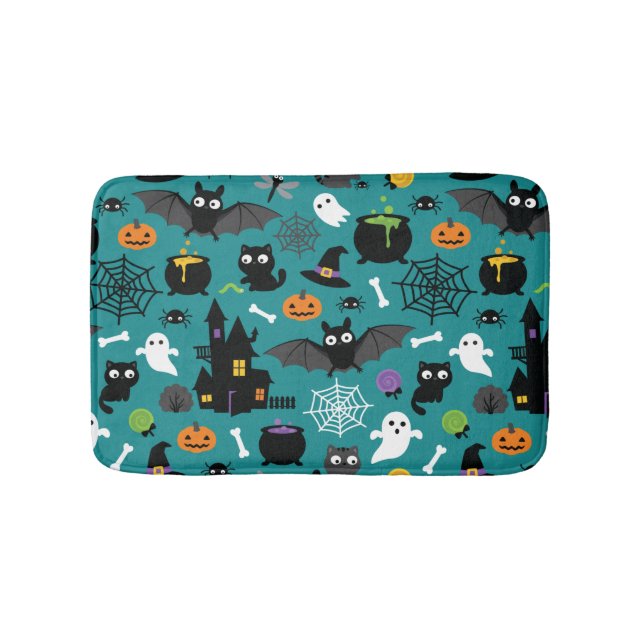 Halloween Pattern Bath Mat (Front)