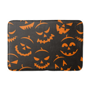 Halloween pattern bath mat