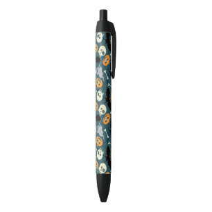 Halloween pattern black ink pen