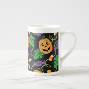 HALLOWEEN PATTERN BONE CHINA MUG