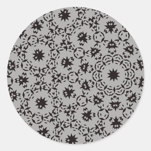 Halloween Pattern Classic Round Sticker (Front)