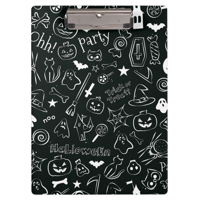 Halloween Pattern Clipboard (Front)