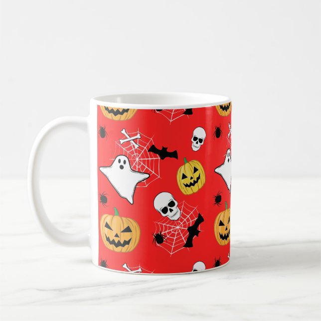 Halloween Pattern Coffee Mug (Left)