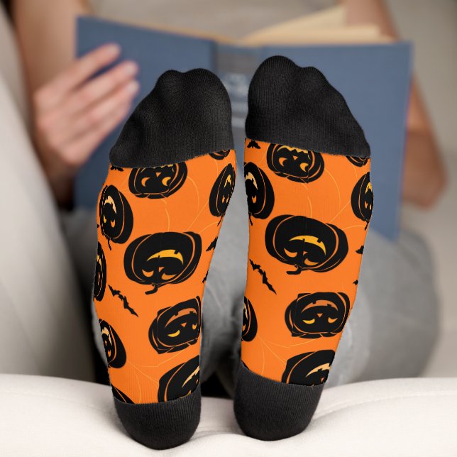 "Halloween" Pattern Crew Socks (Bottom)