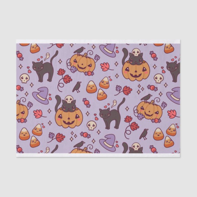 Halloween pattern decoration coffee mug tissue paper (Front)
