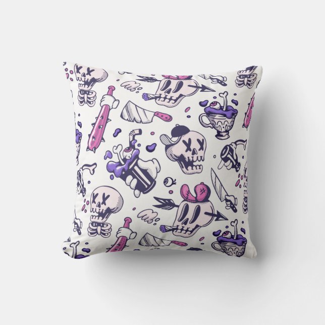 Halloween pattern decoration cushion (Front)