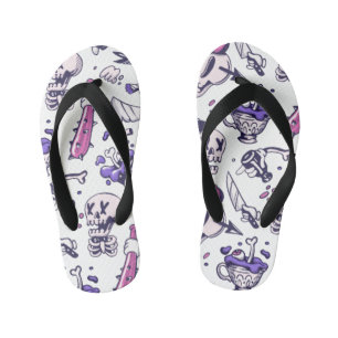Halloween pattern decoration kid's jandals