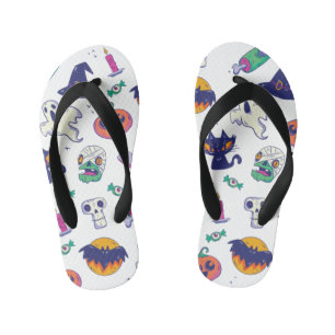 Halloween pattern decoration kid's jandals