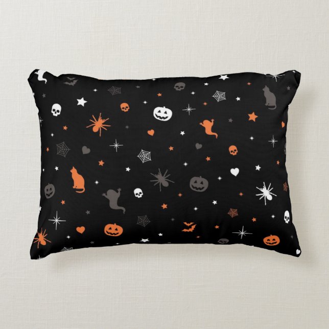 Halloween pattern decorative cushion (Front)
