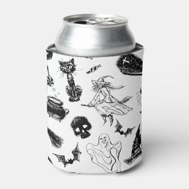 Halloween pattern design can cooler (Can Front)