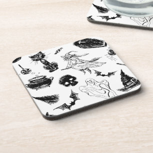 Halloween pattern design coaster
