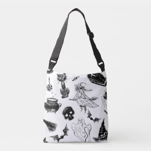 Halloween pattern design crossbody bag